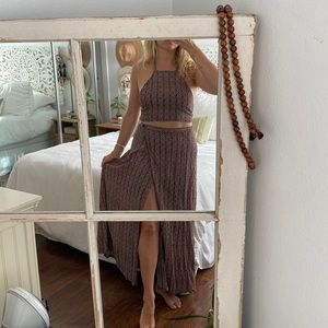 Free people x Tigerlily two piece maxi set